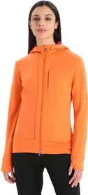 Icebreaker Quantum III Zip Hoodie Funktionsjacke flash/cherry (Damen)