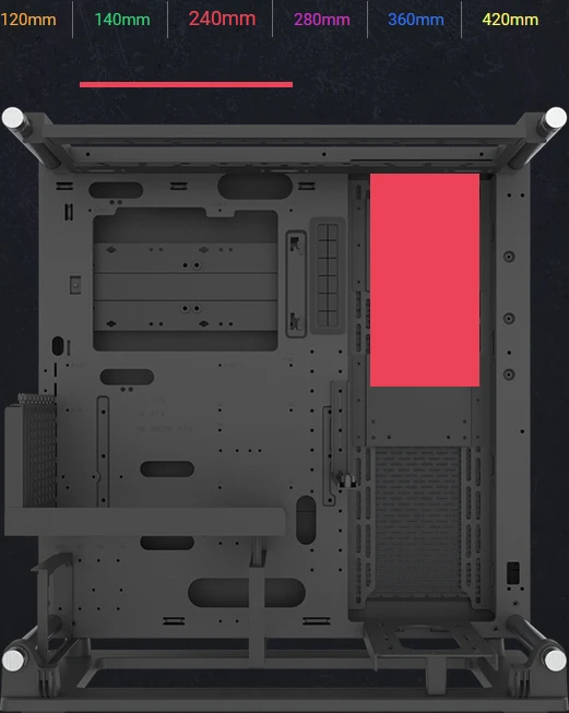 Thermaltake Core P3 TG Pro, schwarz, Glasfenster