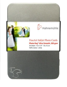 Hahnemühle Digital Matt FineArt Photo Rag Fotopapier matt weiß, 10x15cm, 308g/m², 30 Blatt