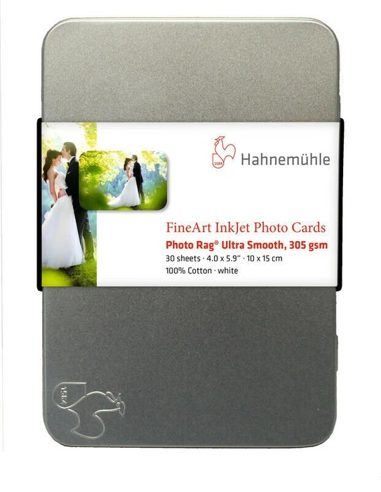 Hahnemühle Digital Matt FineArt Photo Rag Fotopapier matt weiß, 10x15cm, 308g/m², 30 Blatt