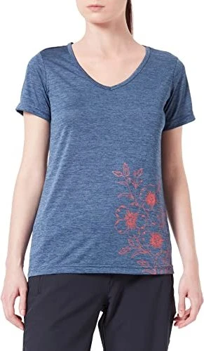 CMP Light Jersey Funktionsshirt kurzarm blue melange/corallo (Damen)