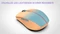 Inca IWM-511RT Wireless Mouse orange/blau, USB/Bluetooth Vorschaubild
