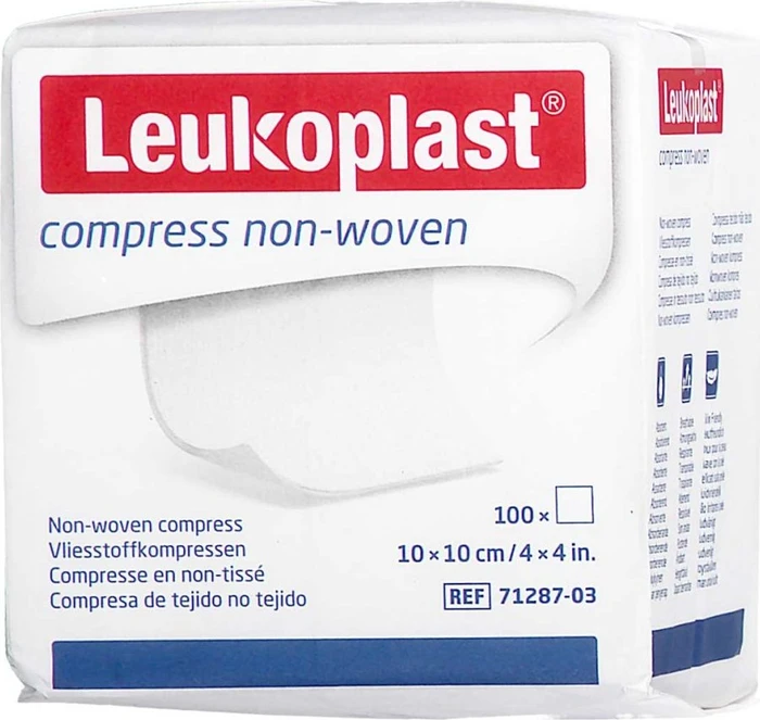 BSN medical Leukoplast Cutisoft Compress non-woven unsteril, 10 x 10cm, 100 Stück