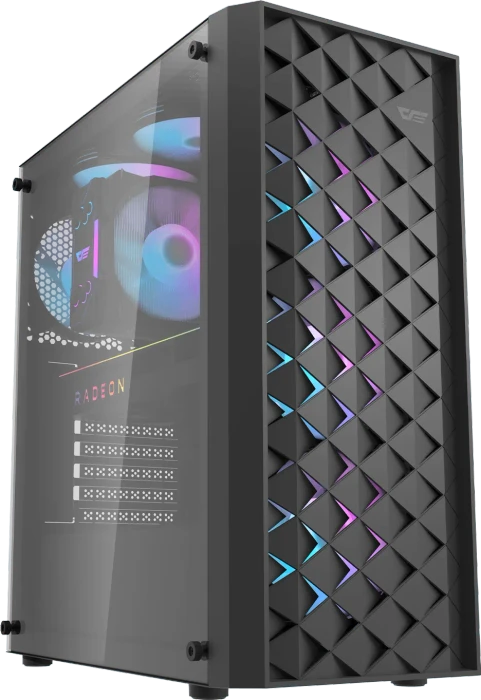 DarkFlash DK351 Black, Glasfenster