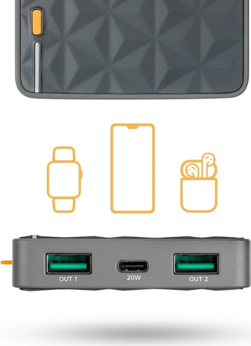 Xtorm 20W Fuel Series 10000mAh Power Bank grau