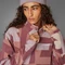 adidas Terrex Multi Printed Fleece Jacke wonder beige/burgundy (Damen) Vorschaubild
