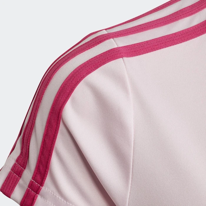 adidas Designed 2 Move 3-Streifen Funktionsshirt kurzarm clear pink/team real magenta (Junior)