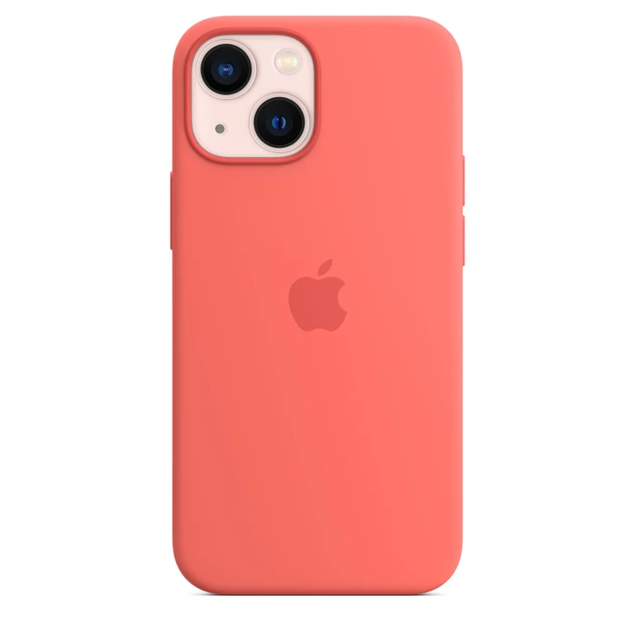 Apple Silikon Case mit MagSafe für iPhone 13 Mini pink pomelo