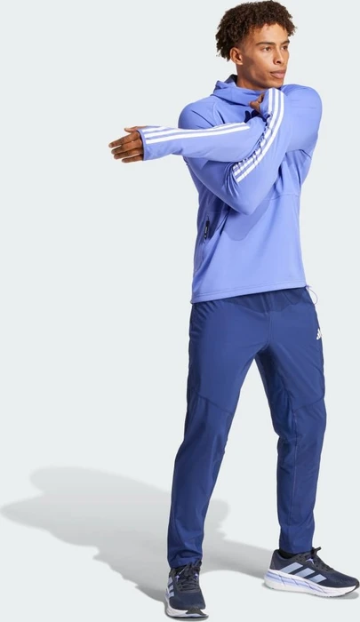adidas Own The Run 3-Streifen Hoodie semi cobalt blue (Herren)