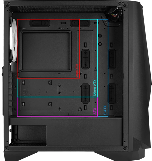 AeroCool Visor, Glasfenster