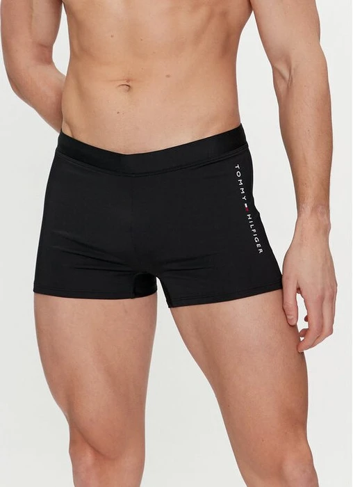Tommy Hilfiger Original Logo Badehose schwarz (Herren)