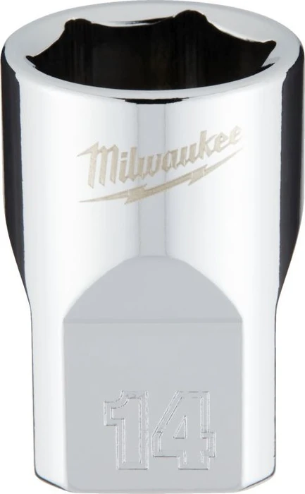 Milwaukee Four Flat Außensechskant Steckschlüssel 3/8", 14x28mm, 1 Stück
