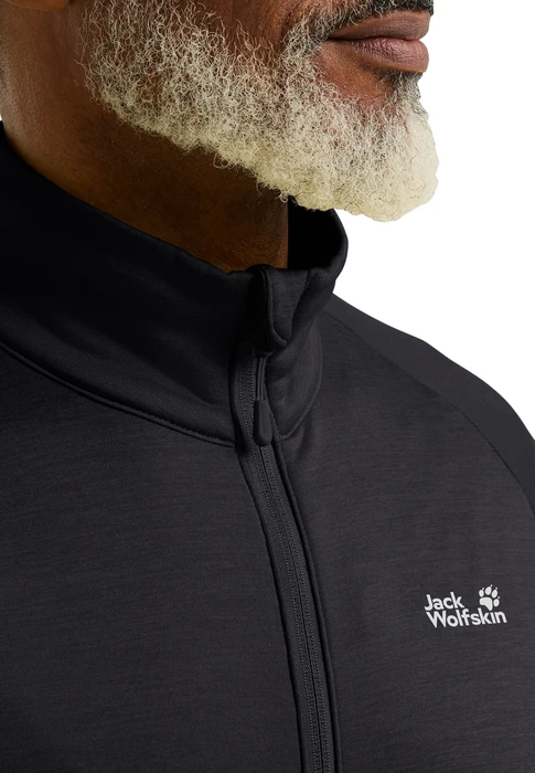 Jack Wolfskin Peak District FZ Jacke schwarz (Herren)