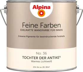 Alpina Farben Feine Farben No. 36 Tochter der Antike innen warmeslichtweiß edelmatt weiß, 2.5l