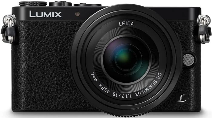 Panasonic Lumix DMC-GM1 schwarz mit Objektiv Leica DG Summilux 15mm 1.7 ASPH