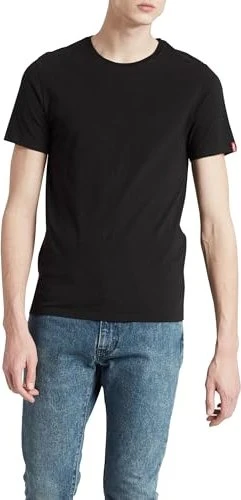 Levi's Crewneck Big & Tall 2er-Pack T-Shirt kurzarm schwarz (Herren)