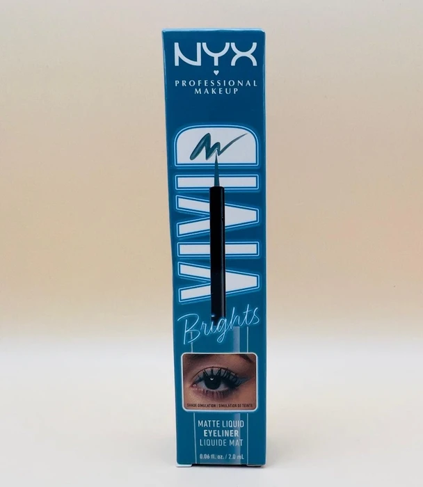 NYX Vivid Brights Liquid Eyeliner cyan simp, 2ml