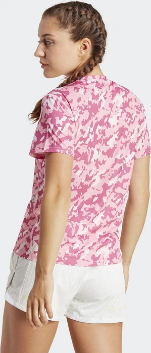 adidas Own The Run Camo Running Laufshirt kurzarm clear pink (Damen)