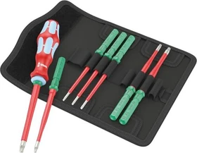 Wera Kraftform Kompakt VDE Stainless 8 extra slim 1 Tool Finder Bitset inkl. Tasche, 8-tlg.