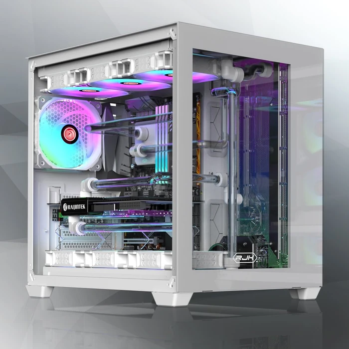 Raijintek Paean C7, weiß, Glasfenster