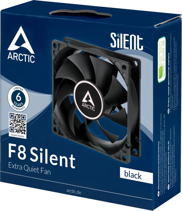 ARCTIC F8 Silent schwarz, 80mm