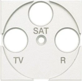 Legrand Axolute Zentralplatte TV/Fm/SAT, weiß