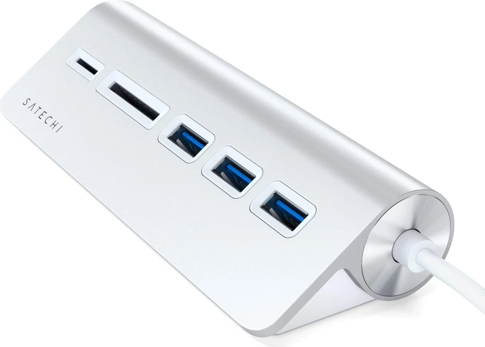 Satechi USB-C Combo Hub, silber, USB-C 3.0 [Stecker]
