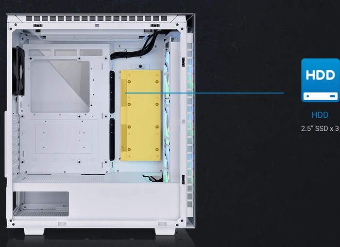 Thermaltake Divider 500 TG ARGB Snow Edition, weiß, Glasfenster