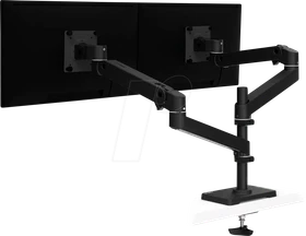 Ergotron LX Pro Dual Monitor Arm, hohe Säule, Direktverschraubung schwarz