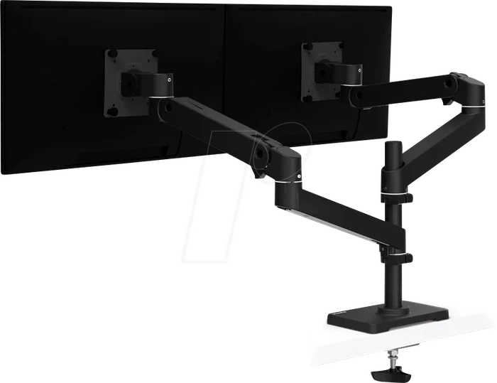 Ergotron LX Pro Dual Monitor Arm, hohe Säule, Direktverschraubung schwarz