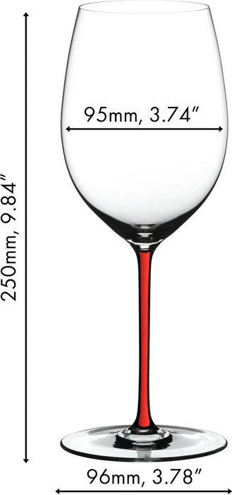 Riedel Fatto A Mano Cabernet/Merlot Rotweinglas rot