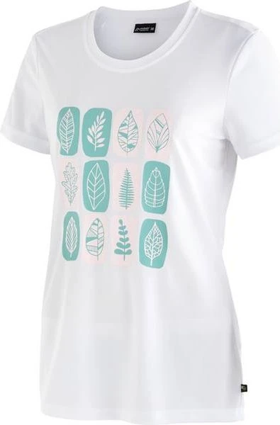 Maier Sports Waltraut Print Funktionsshirt kurzarm weiß (Damen)