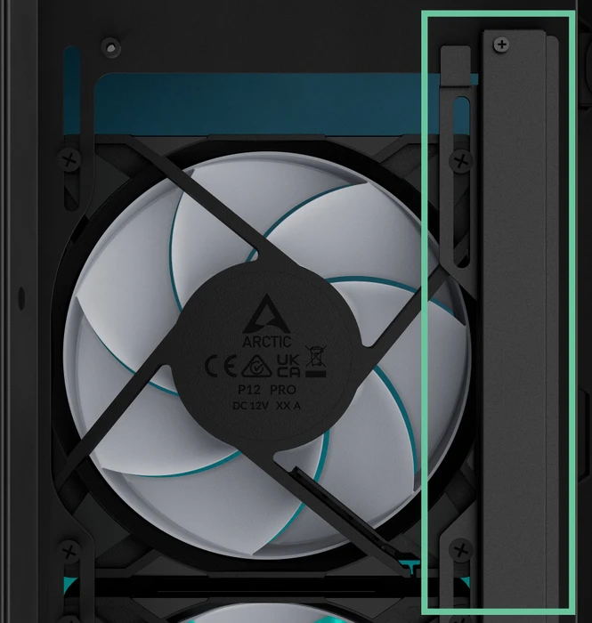 ARCTIC Xtender VG Black, Glasfenster