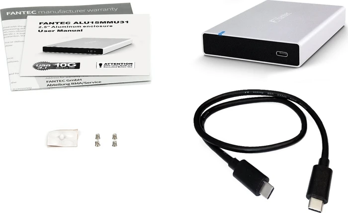 Fantec ALU15MMU31, USB-C 3.1