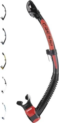 Cressi Itaca Ultra Dry Trockenschnorchel schwarz/rot