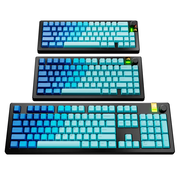Glorious GPBT Gradient V2 Keycaps, Kunststoff (PBT), Ocean, blau, 131 Tasten, ANSI-US