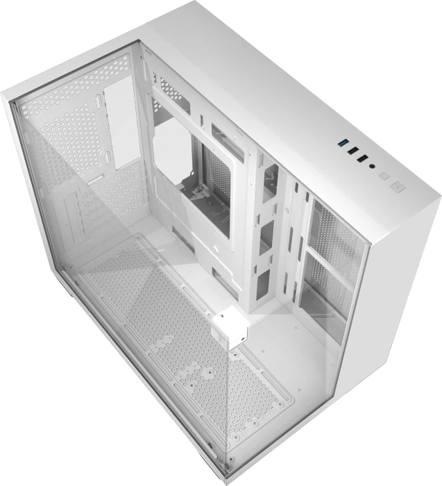 DarkFlash TH285M White, Glasfenster