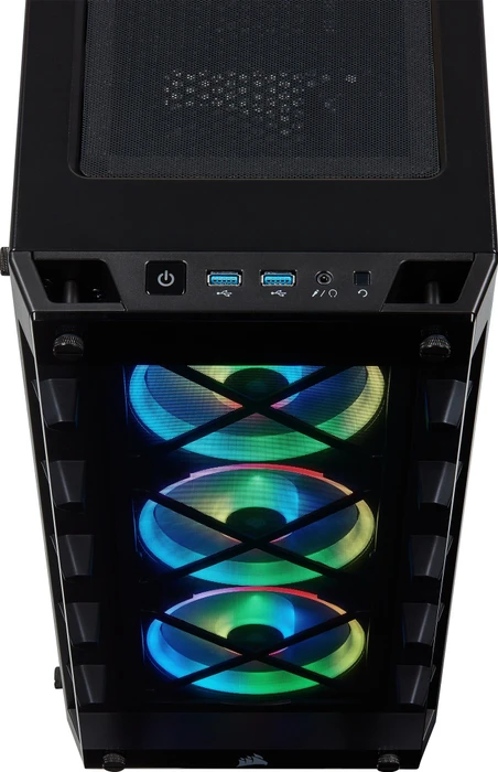 Corsair iCue 465X RGB, schwarz, Glasfenster