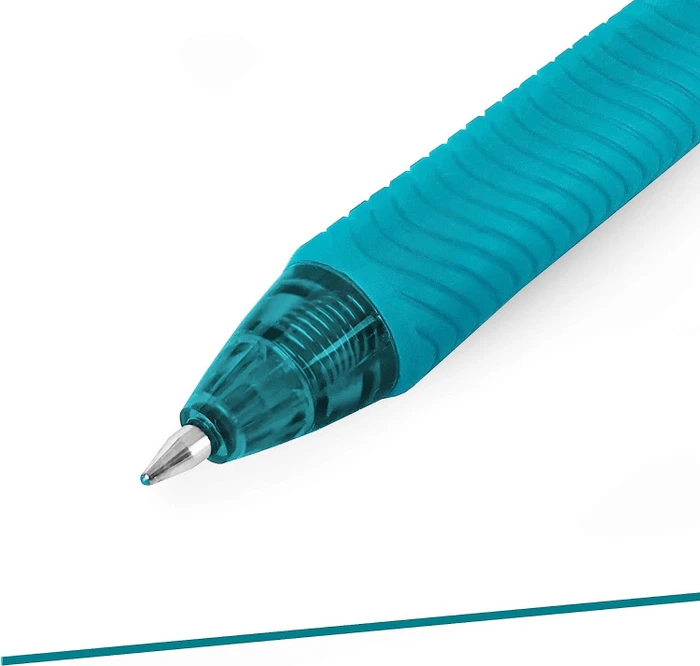 Pentel EnerGel X BL107 0.7mm/0.35mm Gelroller türkis/transparent, 3er-Pack