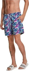 Urban Classics Multicolor Badeshorts blau/rosa (Herren)