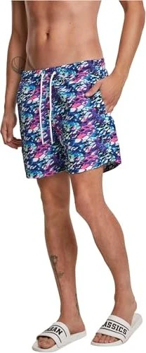 Urban Classics Multicolor Badeshorts blau/rosa (Herren)