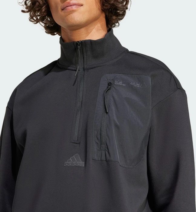 adidas City Escape Half-Zip Sweatshirt schwarz (Herren)