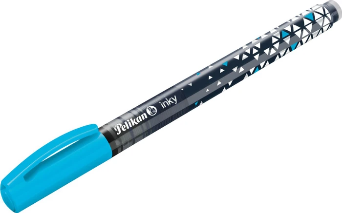 Pelikan inky Neon Tintenroller (Mine) blau, Rechtshänder, Faltschachtel