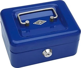 Wedo Größe 1 Geldkassette, blau, Schlüsselschloss