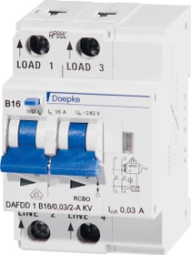 Doepke Fehlerlichtbogen-Schutzeinrichtungen DAFDD 1 C20/0,03/2-A