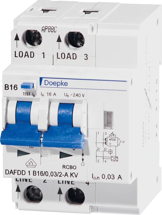 Doepke Fehlerlichtbogen-Schutzeinrichtungen DAFDD 1 C20/0,03/2-A