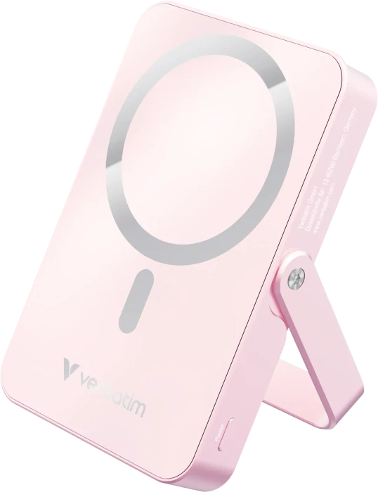 Verbatim Charge 'n' Go Power Bank mit Ständer 10000mAh rosa