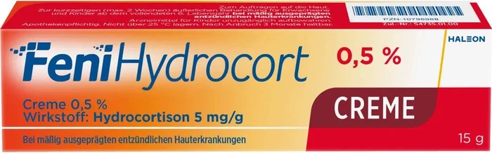 GlaxoSmithKline FeniHydrocort 0.5% Hydrocortison 5mg/g Creme, 15g