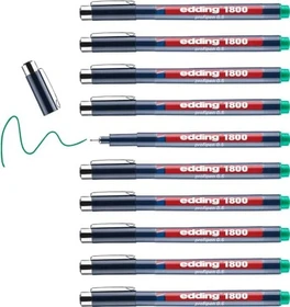 edding 1800 0.5mm grün, 10er-Pack