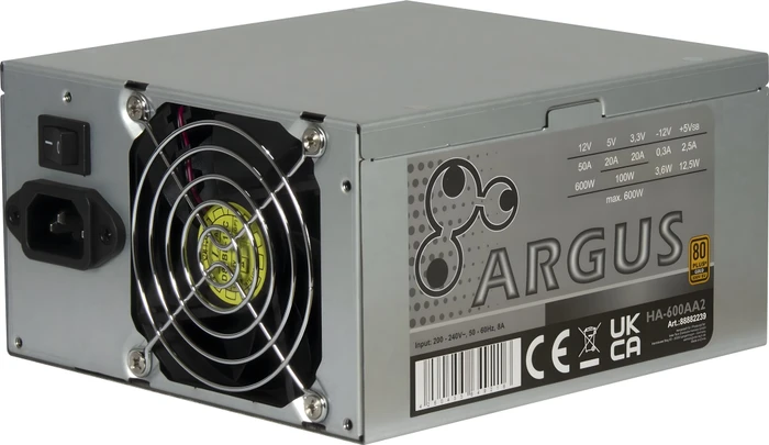 Inter-Tech Argus HA-600AA2 600W, ATX 2.4
